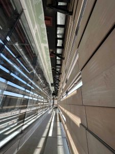 نمای ساختمان نظام مهندسی یزد – اجرای نمای آجر خشک