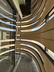 نمای ساختمان نظام مهندسی یزد – اجرای نمای آجر خشک